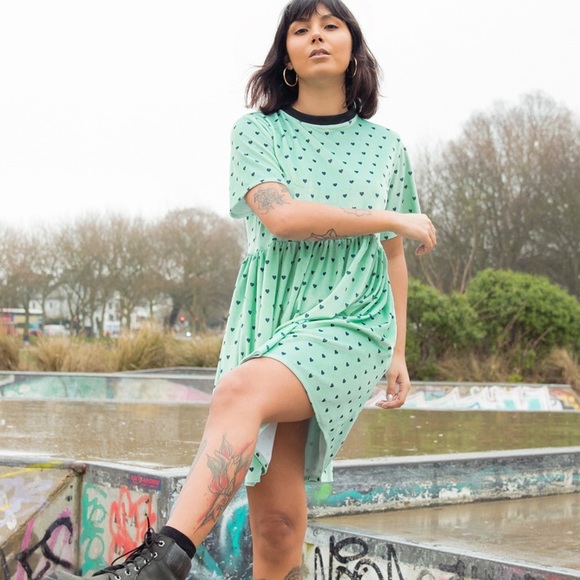 NWT Tallulah’s Threads Mint Green Love Bug Babydoll Dress - Picture 4 of 11